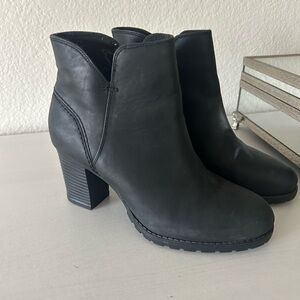 Clarks Classic Black Ankle Booties